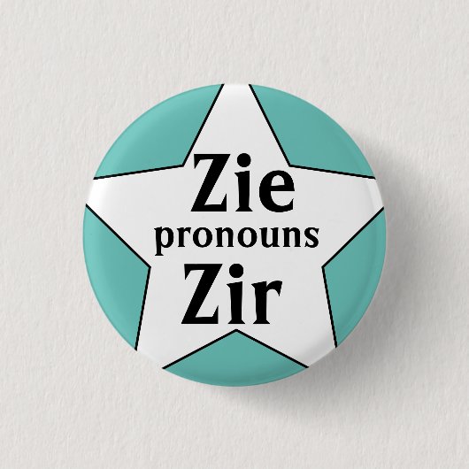 Starry Zir Pronouns Button (Vorderseite)