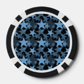Stars 3 Placid Blue Pokerchips (Rückseite)