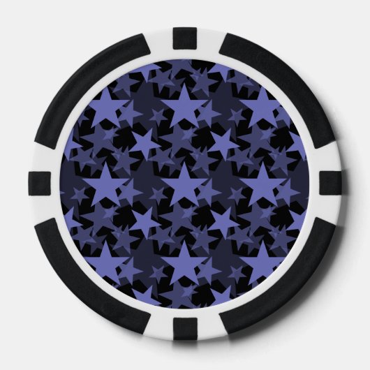 Stars 3 Violet Tulip Pokerchips (Vorderseite)
