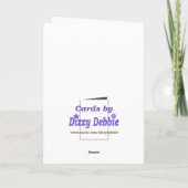 Stars Abschluss Grußkarte Karte (Rückseite)