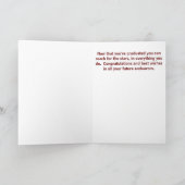 Stars Abschluss Grußkarte Karte (Innenseite)