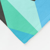 Stars Abstraktes geometrisches Patchwork Fleecedecke (Ecke)