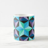 Stars Abstraktes geometrisches Patchwork Kaffeetasse (Mittel)