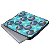 Stars Abstraktes geometrisches Patchwork Laptopschutzhülle (Vorne Knopf)