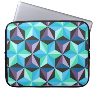 Stars Abstraktes geometrisches Patchwork Laptopschutzhülle