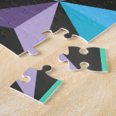 Stars Abstraktes geometrisches Patchwork Puzzle (Seite)