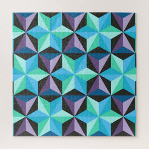 Stars Abstraktes geometrisches Patchwork Puzzle