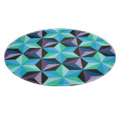 Stars Abstraktes geometrisches Patchwork Schneidebrett (Ecke)
