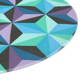 Stars Abstraktes geometrisches Patchwork Schneidebrett (Ecke)