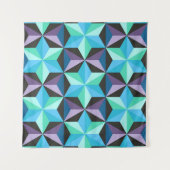 Stars Abstraktes geometrisches Patchwork Wandteppich (Vorderseite (Horizontal))