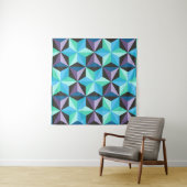 Stars Abstraktes geometrisches Patchwork Wandteppich (Beispiel)