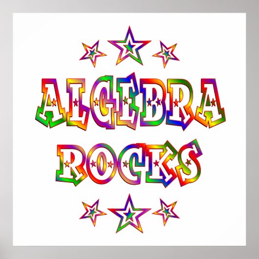 Stars Algebra Rocks Poster (Vorne)