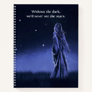 Stars am Abend Inspiration und Spiritualität Notizblock