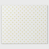 Stars and Dots in Palm and Yellow Geschenkpapier (Flach)