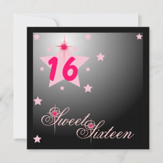Stars And Lights Forever Sweet Sixteen-Customize Einladung