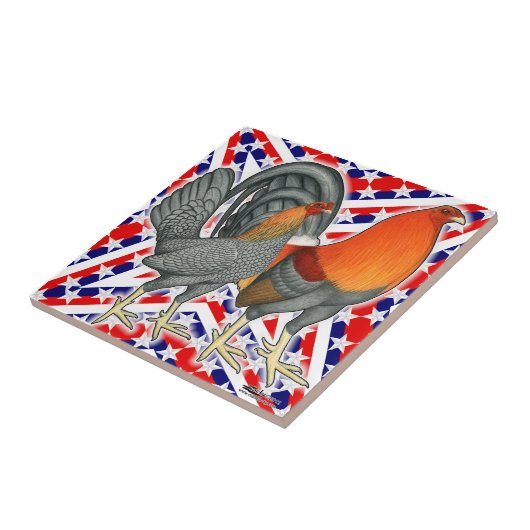 Stars and Stripes Gamefowl Fliese (Seite)