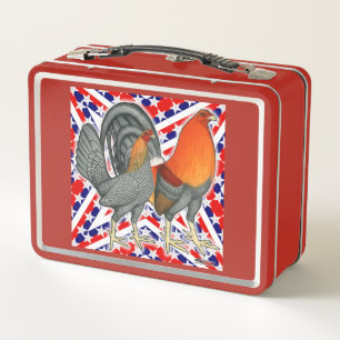 Stars and Stripes Gamefowl Metall Lunch Box