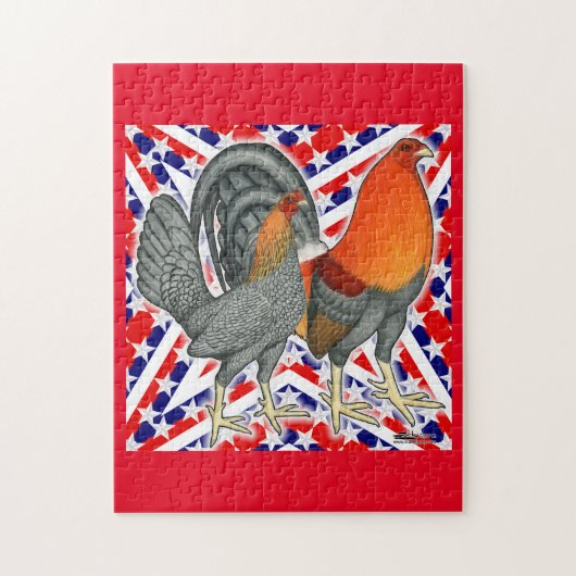 Stars and Stripes Gamefowl Puzzle (Vertikal)