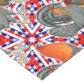 Stars and Stripes Gamefowl Tischdecke (Schrägansicht)
