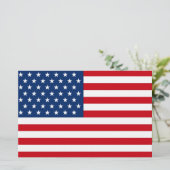 Stars and Stripes USA Briefpapier (Stehend Vorderseite)