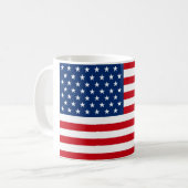 Stars and Stripes USA Kaffeetasse (Vorderseite Links)