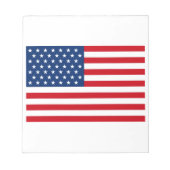 Stars and Stripes USA Notizblock (Vorderseite)