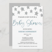 Stars Baby Shower Einladung (Vorne/Hinten)
