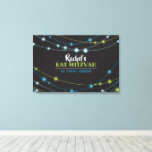 STARS Bar Bat Mitzvah Sign-In Board Leinwanddruck (Insitu (Holzboden))