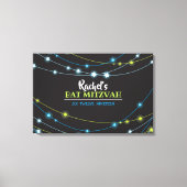 STARS Bar Bat Mitzvah Sign-In Board Leinwanddruck (Vorderseite)