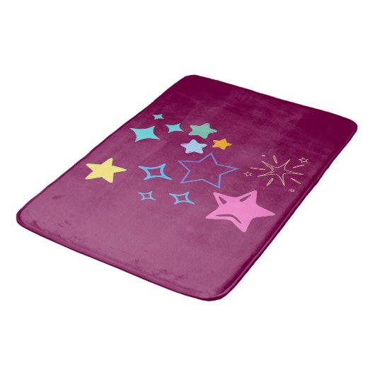 Stars Bath Mat Badematte (Schrägansicht)