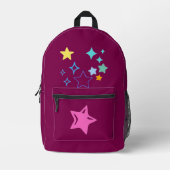 Stars Bedruckter Rucksack (Vorderseite)