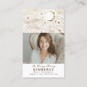 Stars Beerdigung Gedenkstätte Gebet Foto-Karte Visitenkarte (Vorderseite)