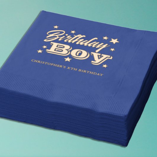 Stars Birthday Servietten Mit Folie