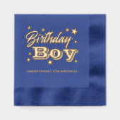 Stars Birthday Servietten Mit Folie (Vorderseite)