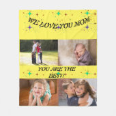 Stars Blasting Expression Liebe Frestyle 4 Fotos Fleecedecke (Vorderseite)