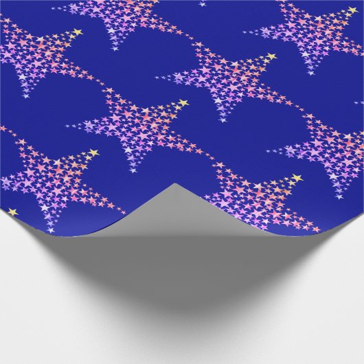 Stars Blue Geschenkpapier (Ecke)