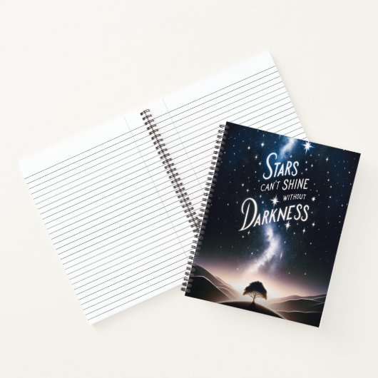 Stars Can't Shine Without Darkness Notizblock (Innenseite)