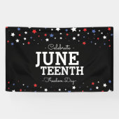 Stars Celebrate Juneteenth Blk Cluster Banner (Horizontal)