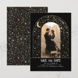 Stars Celestial Arch Black Save the Date Foto