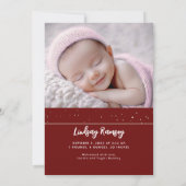 Stars Celestial Niedliche Rote Neugeborene Fotos G Ankündigung (Rückseite)