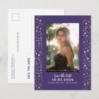 Stars Celestial QUINCEANERA Save the Date Foto