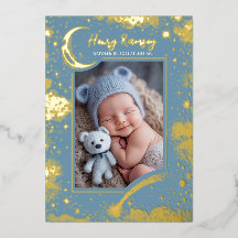 Stars Celestial Soft Blue Neugeborene Fotos Geburt