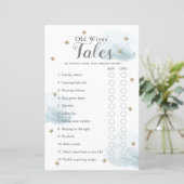 Stars & Clouds Alte Ehefrauen Baby Duschgame (Stehend Vorderseite)