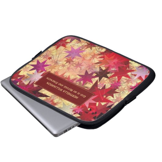 STARS CLUSTER Personalisierte Christliche Scriptur Laptopschutzhülle (Vorne Knopf)