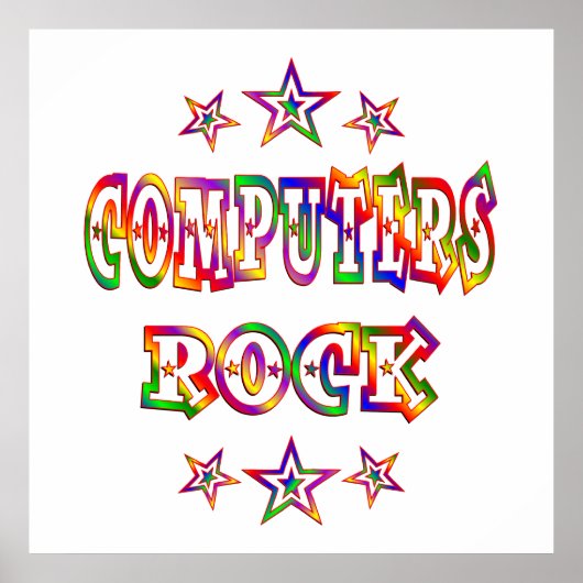 Stars Computers Rock Poster (Vorne)