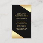 Stars Confetti Duft Gold Foil Parfüm Flasche Visitenkarte (Rückseite)