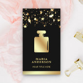 Stars Confetti Duft Gold Foil Parfüm Flasche Visitenkarte