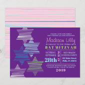 STARS CONNECTION Bat Mitzvah Einladung (Vorne/Hinten)