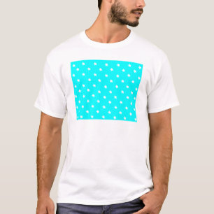 Stars Cyan White The MUSEUM Zazzle Geschenke T-Shirt