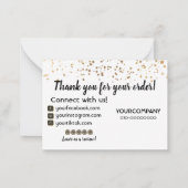 Stars dankt Ihnen für die Unterstützung unseres Un Mitteilungskarte (Rückseite)